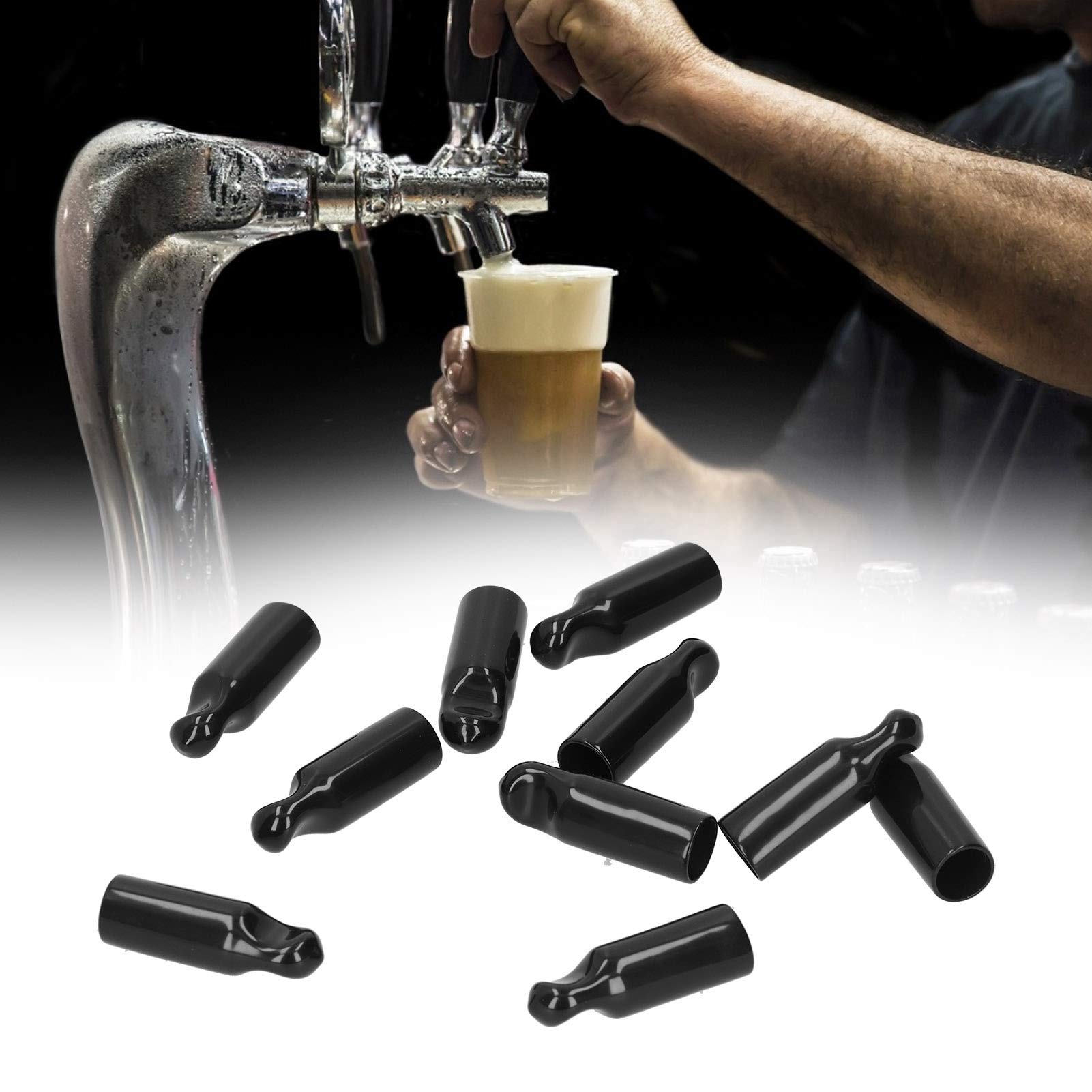 Amazon｜生ビールの蛇口キャップ、ゴム素材のビールタップキャップ